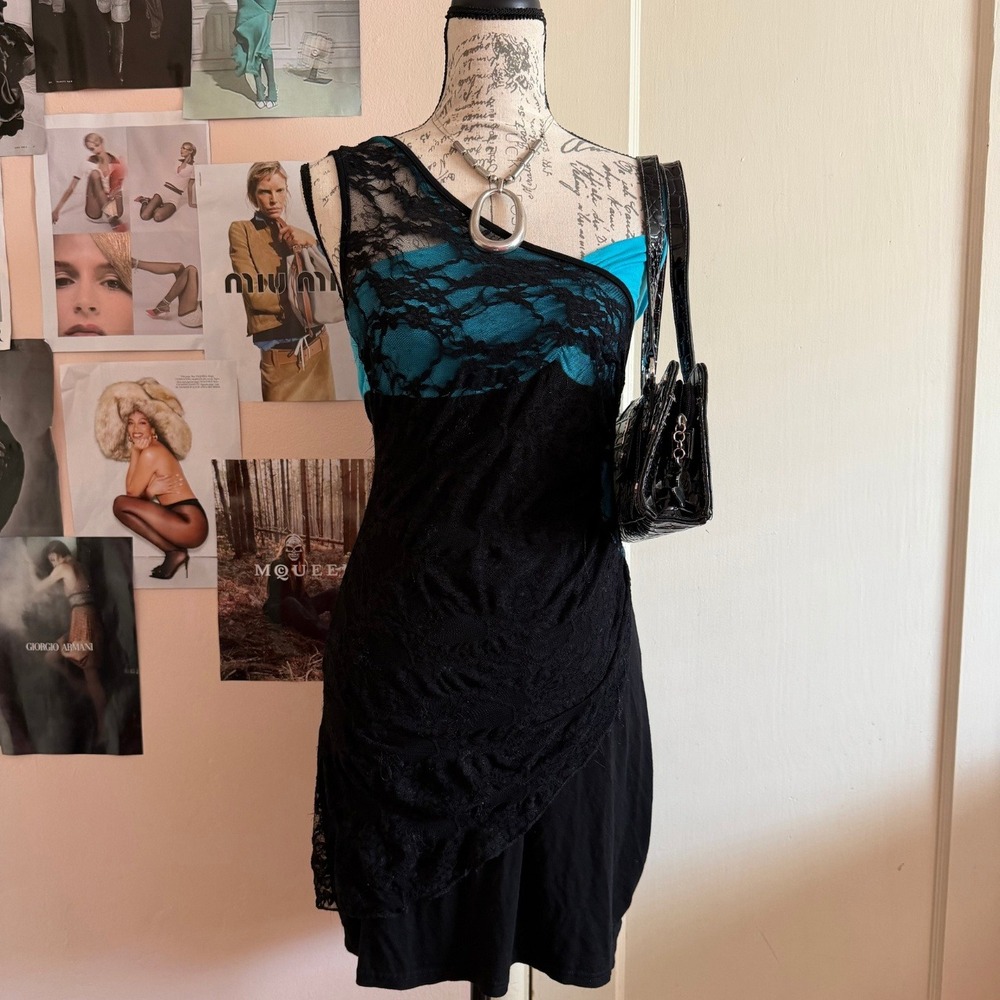Y2K Whimsygoth Lace Mini Dress